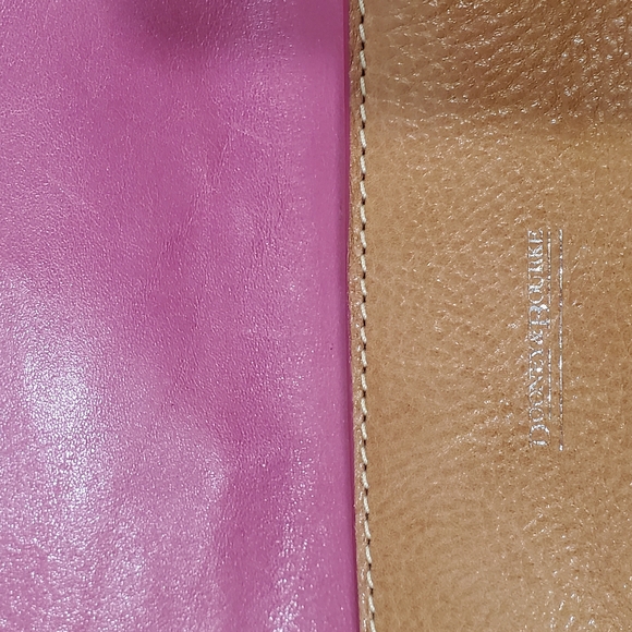 Dooney & Bourke Brown Leather Crossbody Bag With‎ Colorful Hearts - Picture 12 of 13